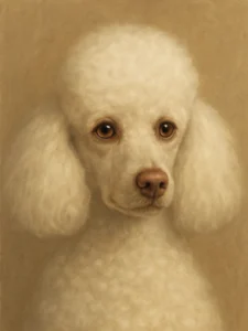 Portrait Caniche Pastel, personnalisable, créé par Mon Animal est Fantastique.