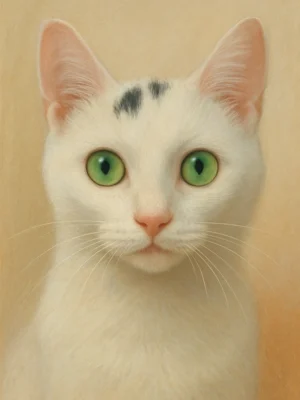 Portrait chat pastel personnalisé, créé par Mon Animal est Fantastique.