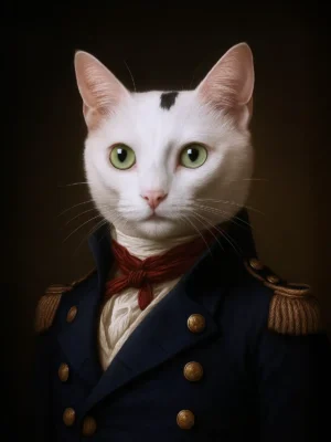 Portrait Chat Victorien, crée par Mon Animal est Fantastique