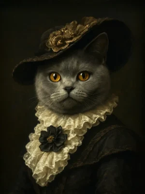 Portrait British Shorthair Victorien, crée par Mon Animal est Fantastique