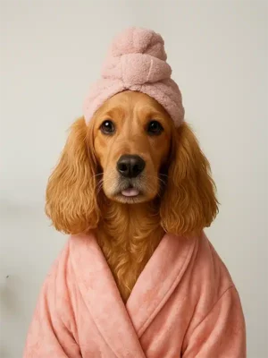 Portrait Cocker Spa, affiche personnalisée animal crée par Mon Animal est Fantastique