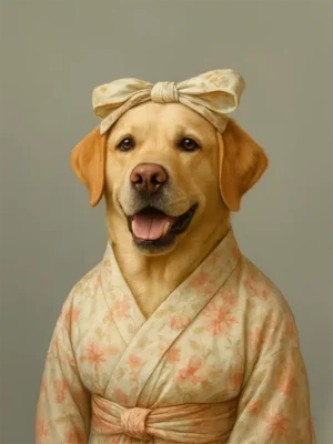 Portrait personnalisé d'un Labrador Spa, crée par Mon Animal est Fantastique