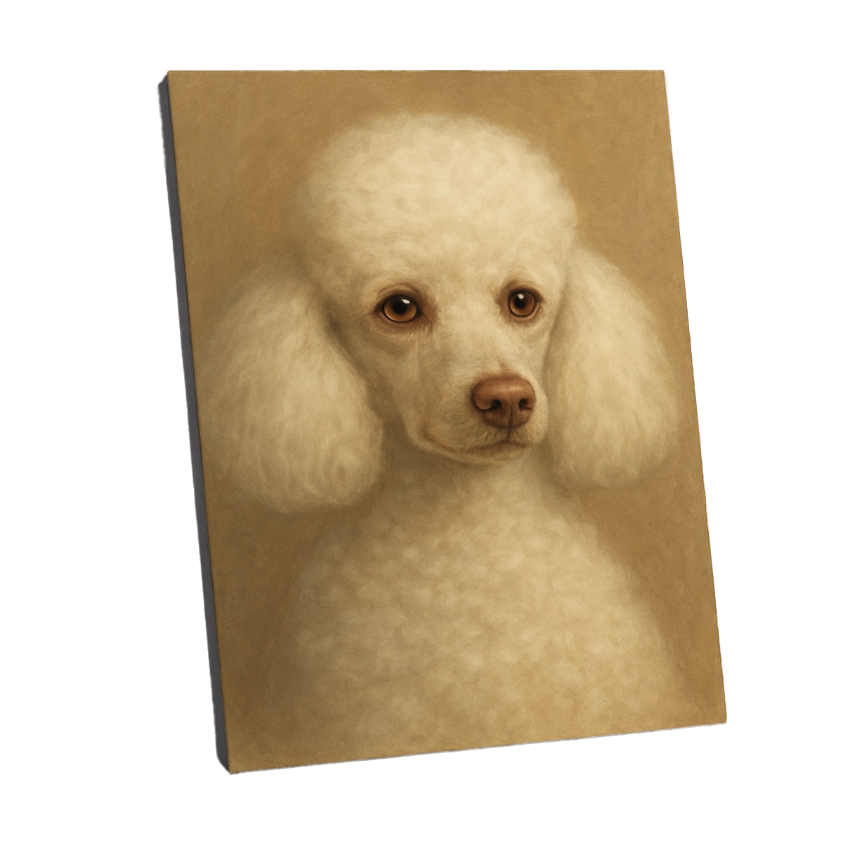 Portrait personnalisé d'un Caniche Pastel sur Toile Châssis, créé par Mon Animal est Fantastique