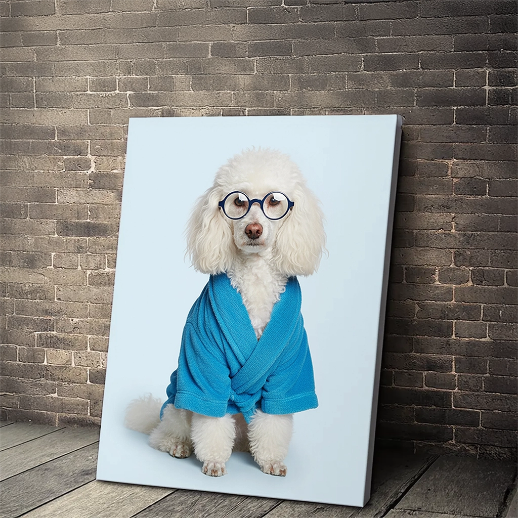 Portrait personnalisé d'un Caniche Spa sur Toile Tendue, créé par Mon Animal est Fantastique