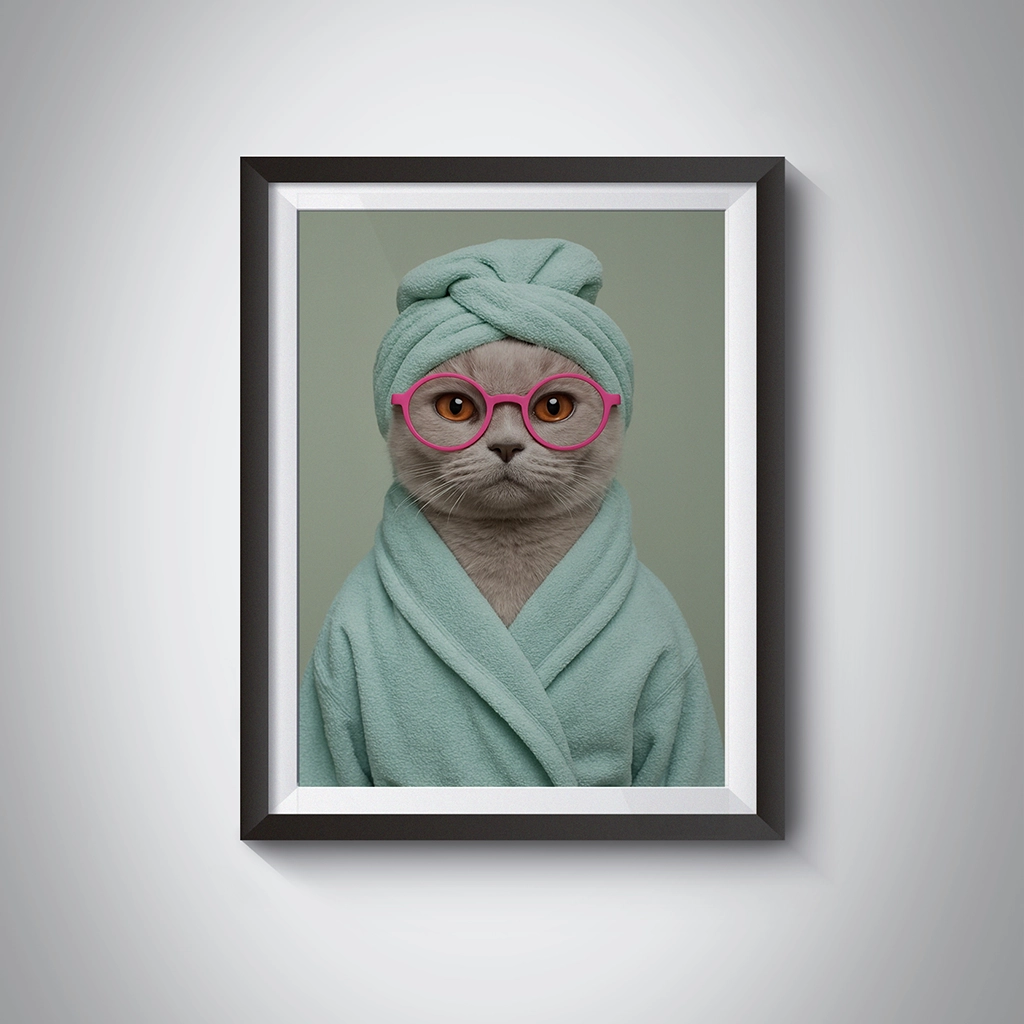 Portrait British Shorthair Spa personnalisable Tableau, créé par Mon Animal est Fantastique