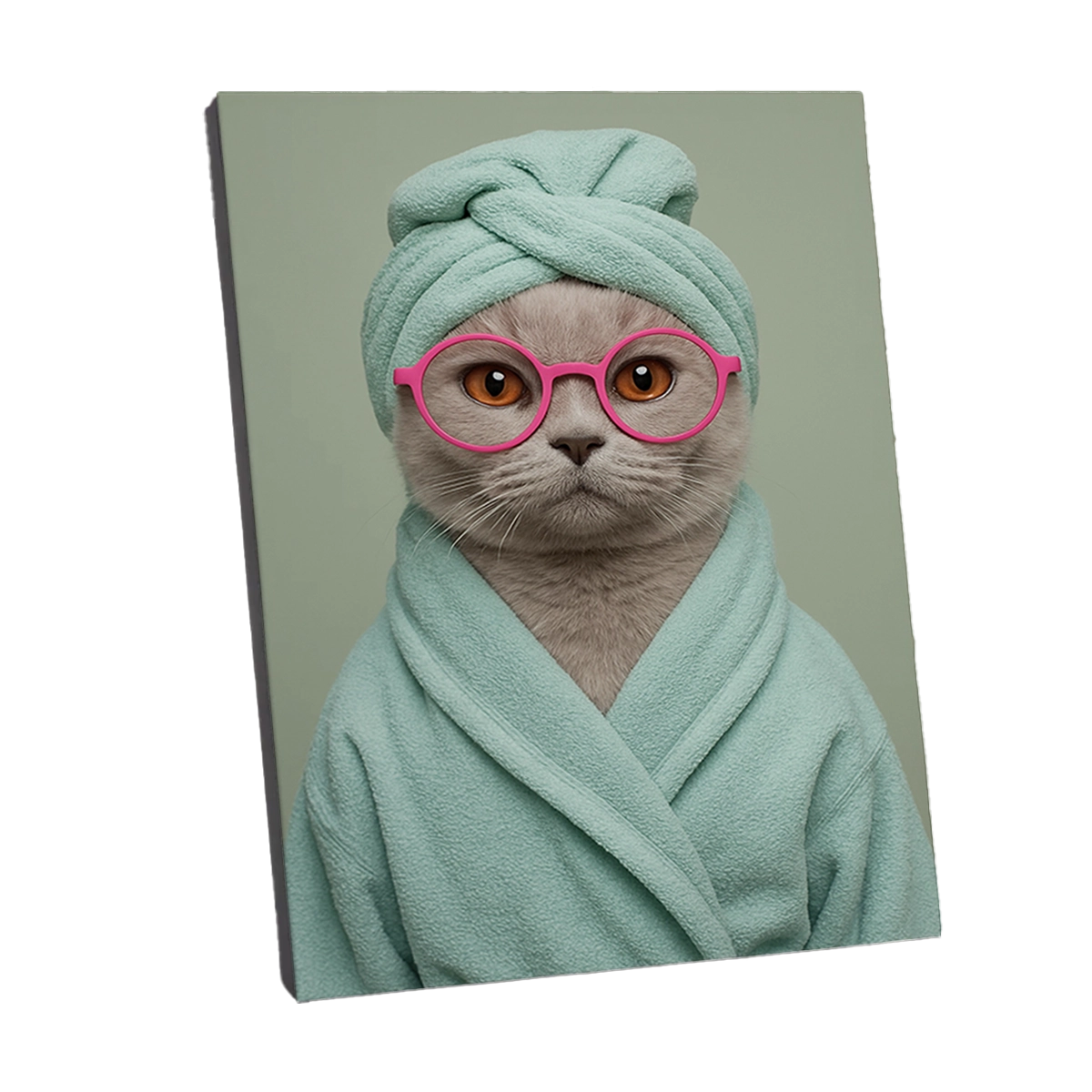 Portrait British Shorthair Spa personnalisable Toile, créé par Mon Animal est Fantastique