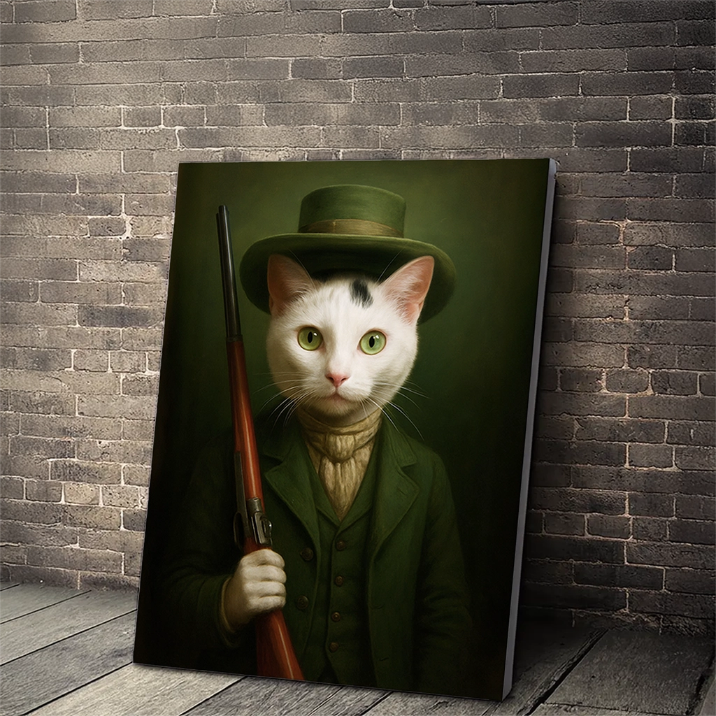 Portrait Chat Métiers personnalisable Toile Tendue, créé par Mon Animal est Fantastique