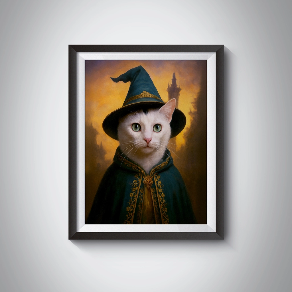 Portrait Chat Acteurs personnalisable Tableau, créé par Mon Animal est Fantastique