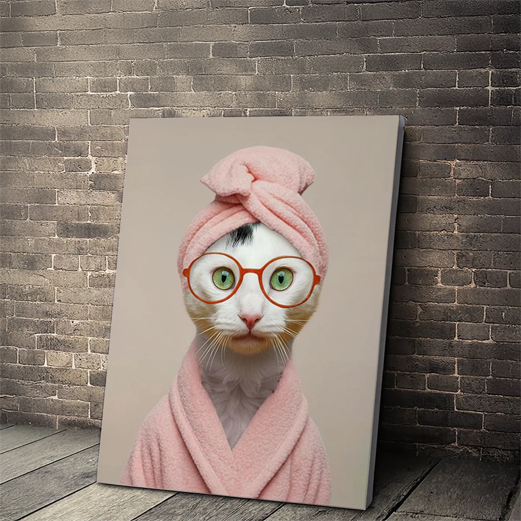 Portrait Chat Spa personnalisable Toile Tendue, créé par Mon Animal est Fantastique