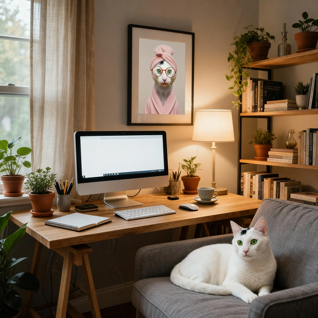 Portrait Chat Spa personnalisable, créé par Mon Animal est Fantastique