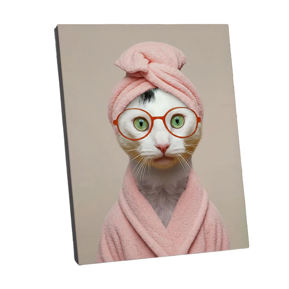 Portrait Chat Spa personnalisable Toile Châssis, créé par Mon Animal est Fantastique