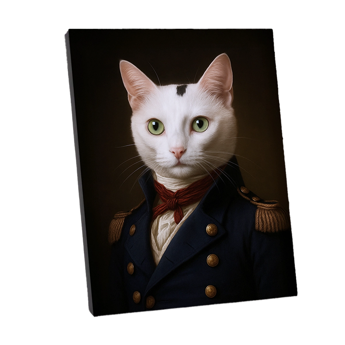 Portrait Chat Victorien personnalisable Toile Châssis, créé par Mon Animal est Fantastique