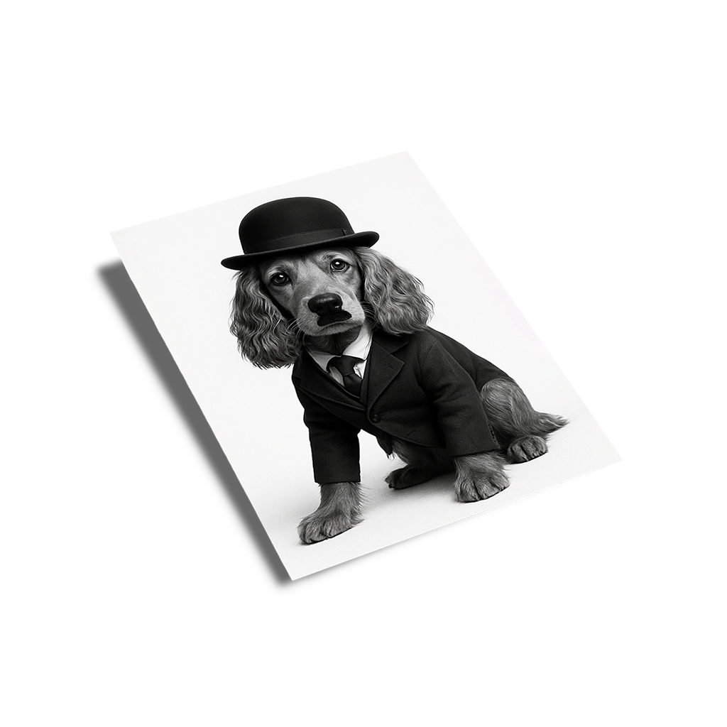 Portrait Cocker Chaplin personnalisable Poster, créé par Mon Animal est Fantastique