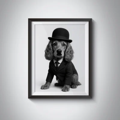 Tableau Cocker Portrait Cocker Chaplin - Mon Animal est Fantastique