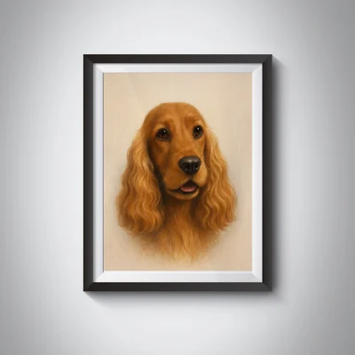 Tableau Cocker Portrait Cocker Pastel - Mon Animal est Fantastique