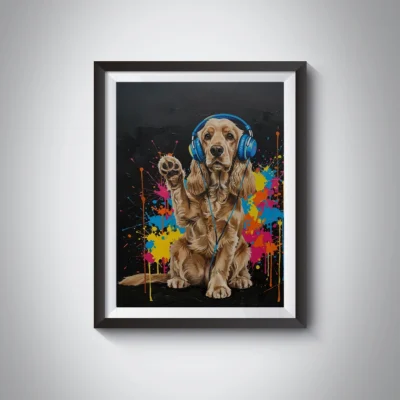 Tableau Cocker Portrait Cocker Pop Art - Mon Animal est Fantastique