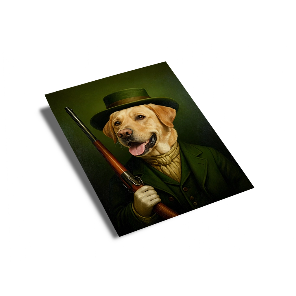 Portrait Labrador Métiers personnalisable poster papier, créé par Mon Animal est Fantastique