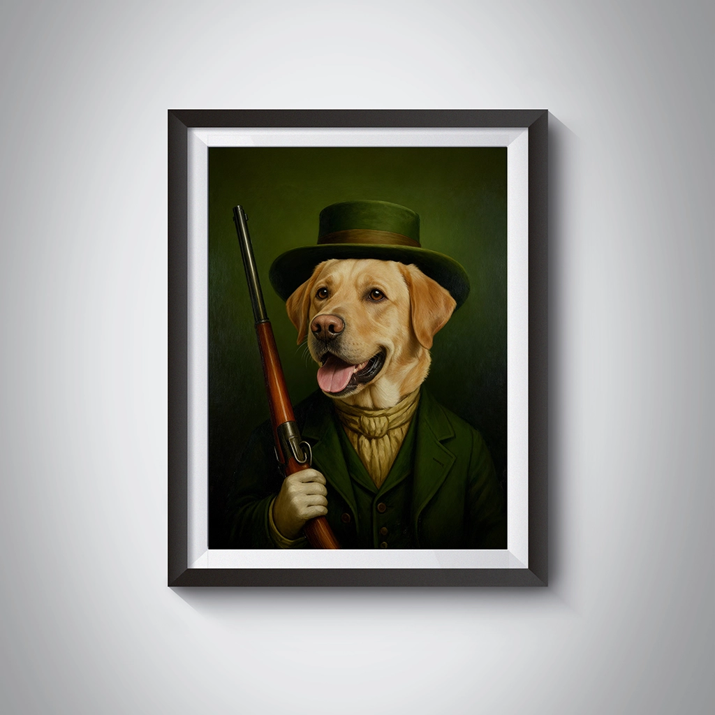 Portrait Labrador Métiers personnalisable Tableau, créé par Mon Animal est Fantastique