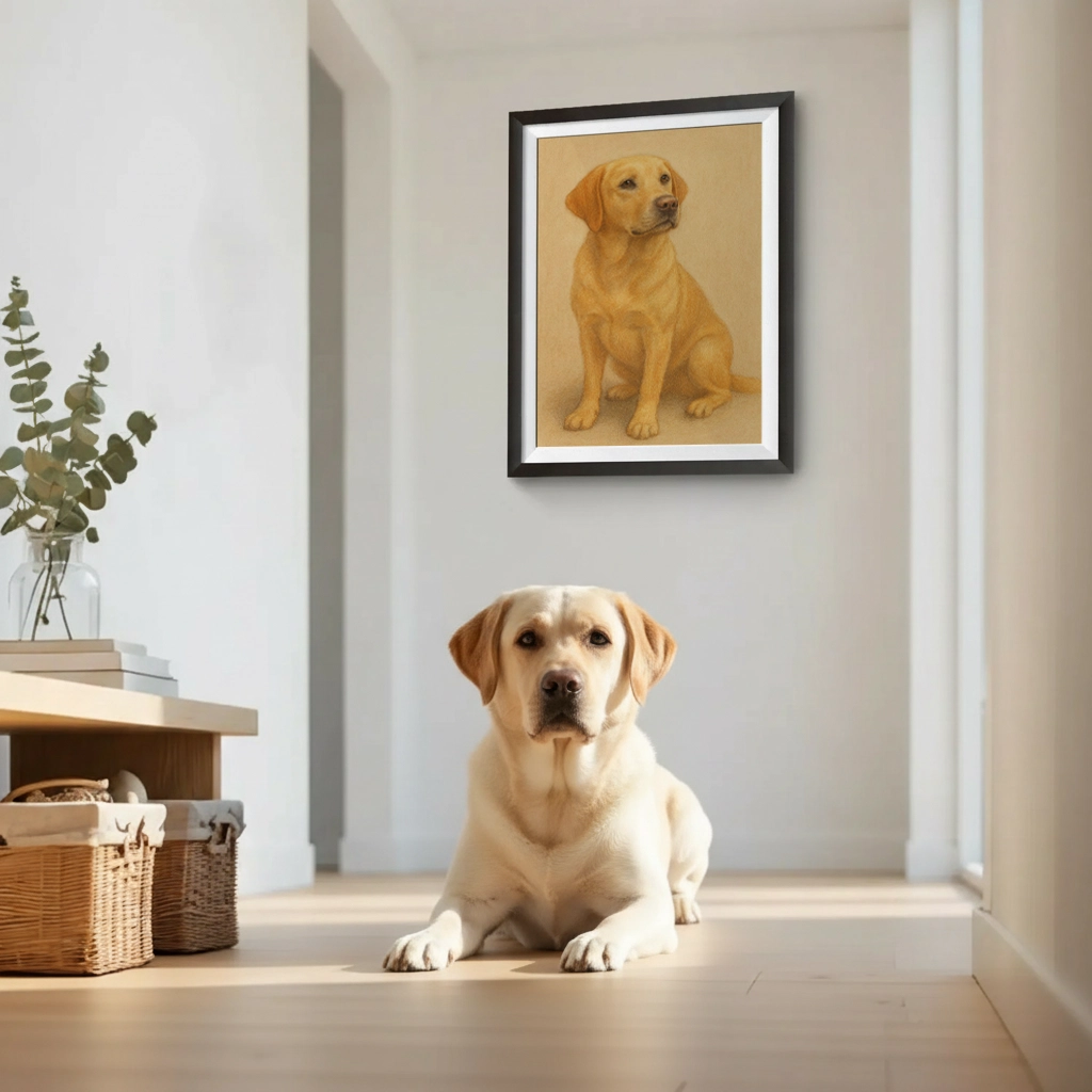 Portrait Labrador Pastel personnalisable, créé par Mon Animal est Fantastique