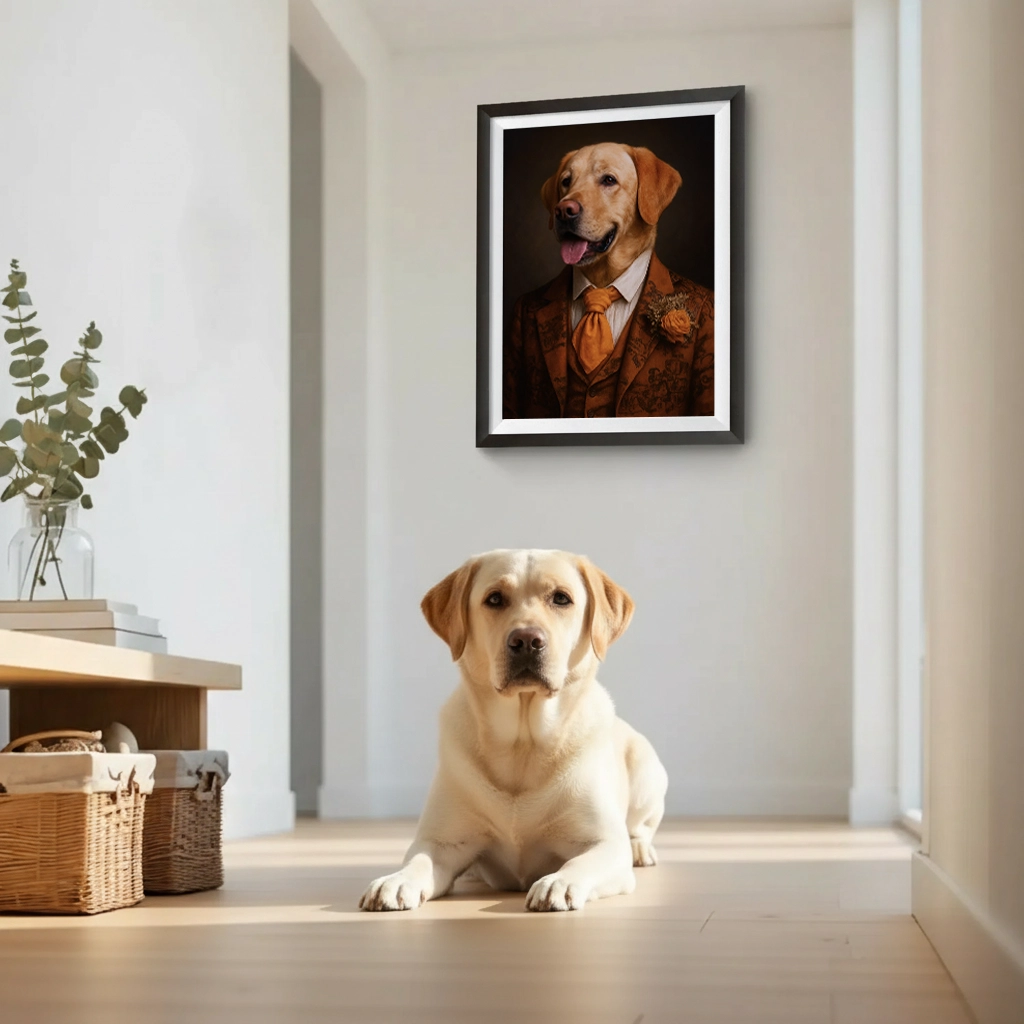 Portrait Labrador Victorien personnalisable, créé par Mon Animal est Fantastique