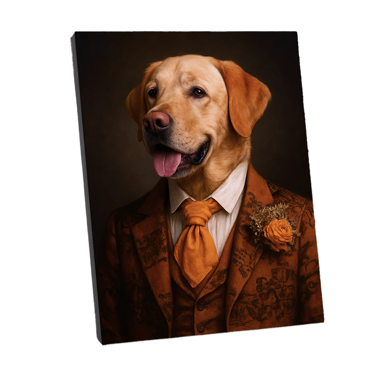 Portrait Labrador Victorien personnalisable Toile châssis, créé par Mon Animal est Fantastique