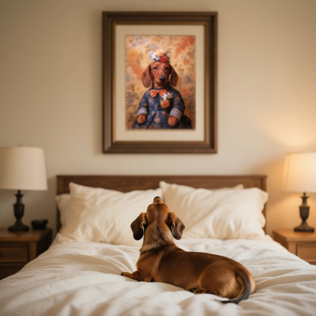 Portrait Teckel Victorien personnalisable, créé par Mon Animal est Fantastique