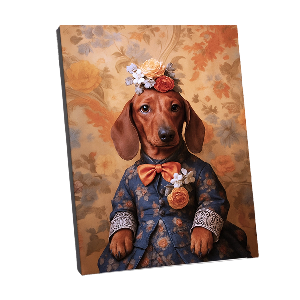 Portrait Teckel Victorien personnalisable Toile, créé par Mon Animal est Fantastique