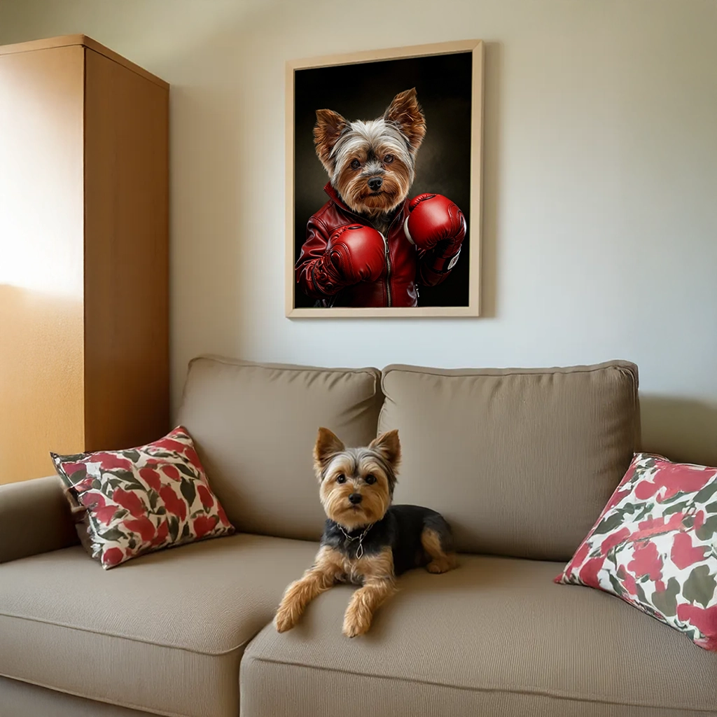 Portrait Yorkshire Boxeur personnalisable, créé par Mon Animal est Fantastique