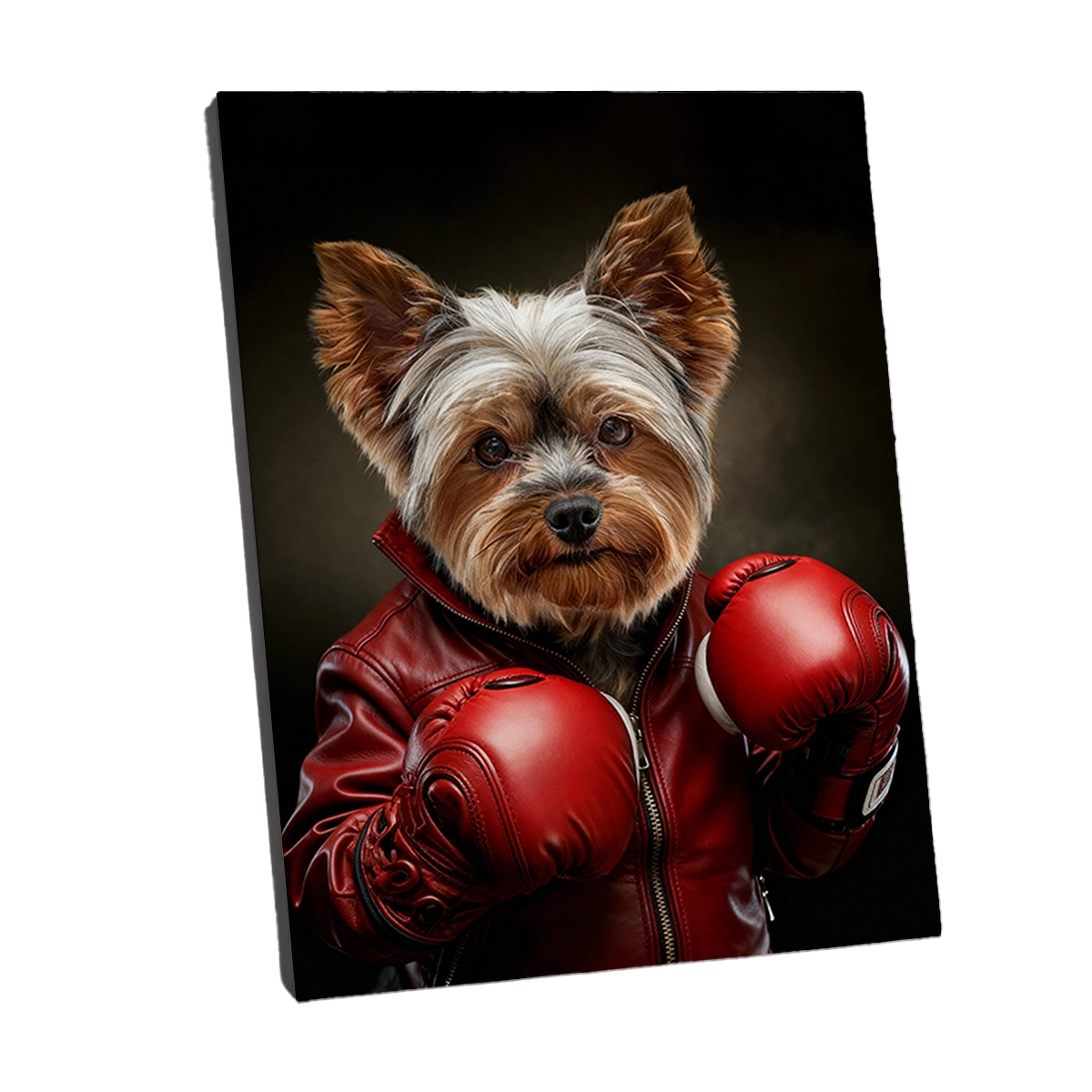 Portrait Yorkshire Boxeur personnalisable Toile, créé par Mon Animal est Fantastique