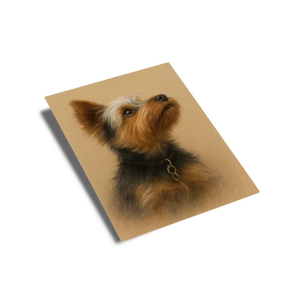 Portrait Yorkshire Pastel personnalisable poster papier, créé par Mon Animal est Fantastique