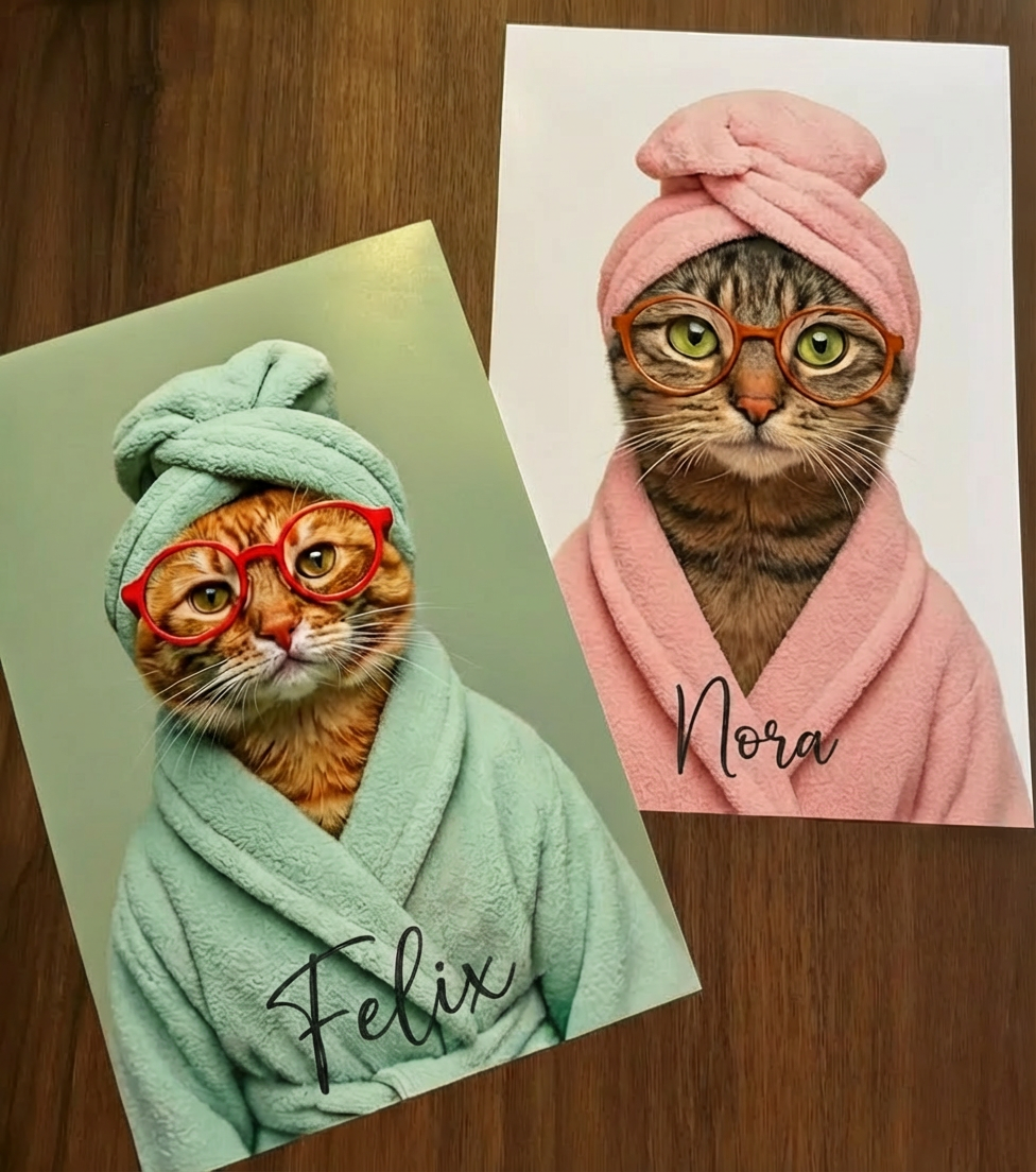 posters personnalisés chat