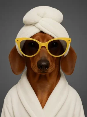 Portrait Teckel Spa, crée par Mon Animal est Fantastique