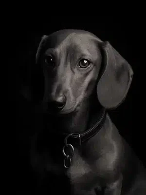 Portrait Studio personnalisé d'un Teckel, crée par Mon Animal est Fantastique