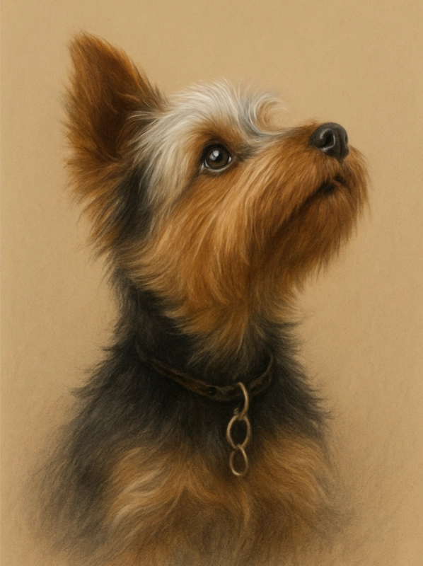 Portrait Yorkshire Pastel, créé par Mon Animal est Fantastique.