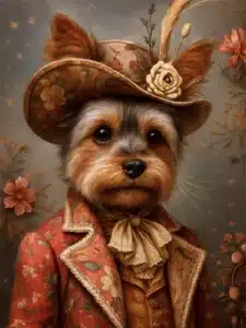 Portrait Yorkshire Victorien, créé par Mon Animal est Fantastique.