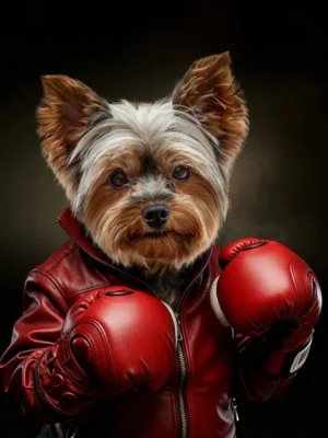 Portrait Yorkshire Boxeur, crée par Mon Animal est Fantastique